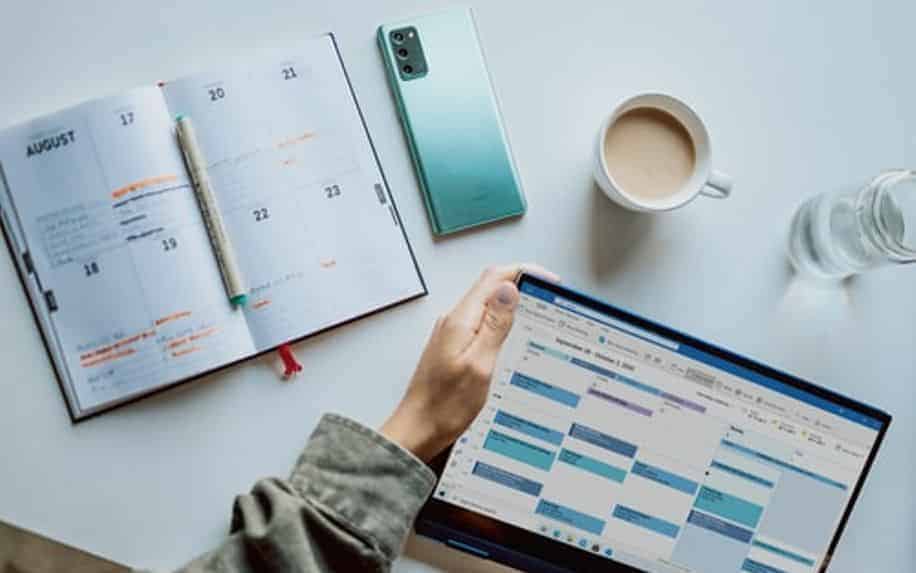 diary planner and editorial calendar - Content Marketing 