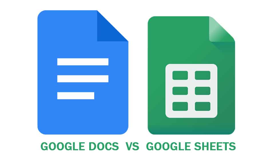 Google Sheets and Docs logos