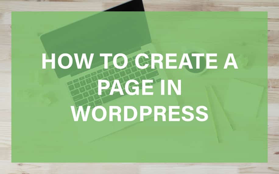 How to Create a page in wordpress featured