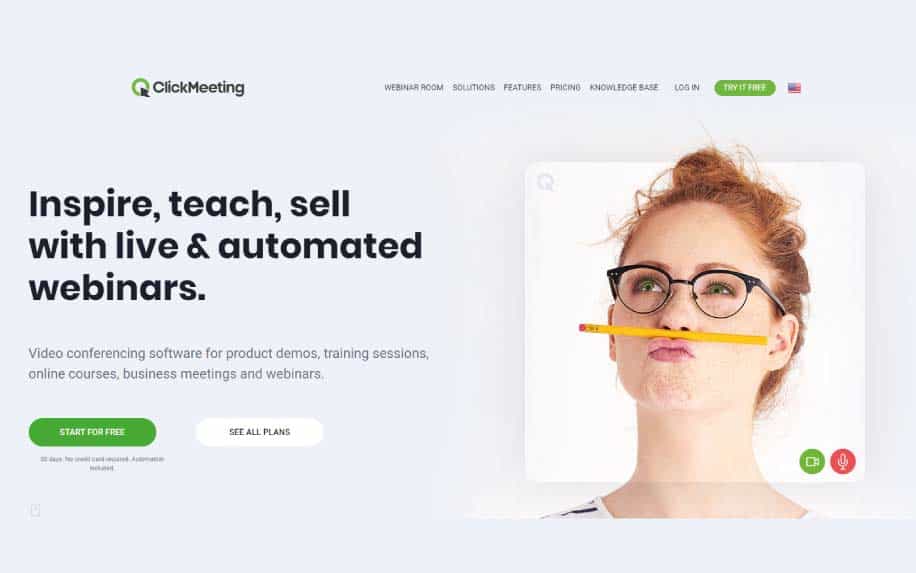 Landing page copywriting example