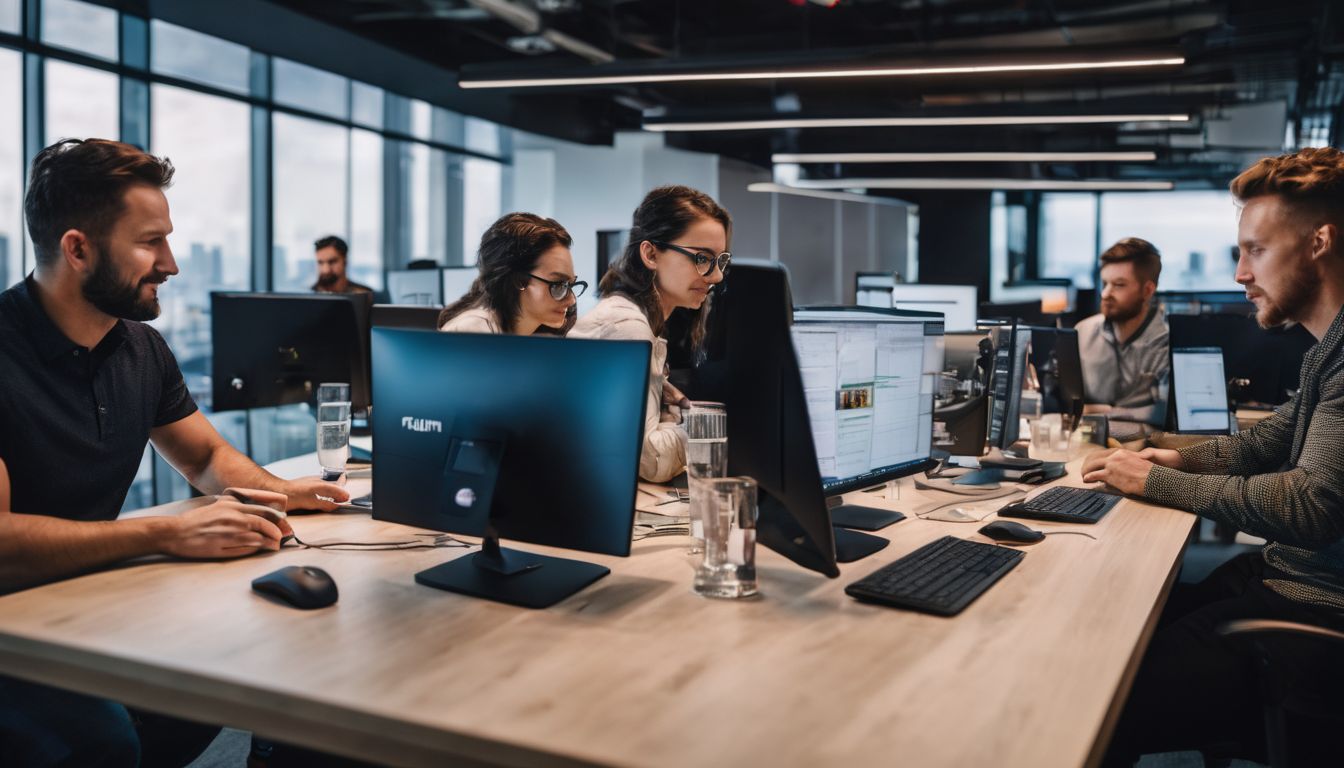 A group of people in a Java programming training session.