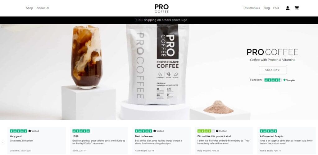 ProCoffee - Homepage