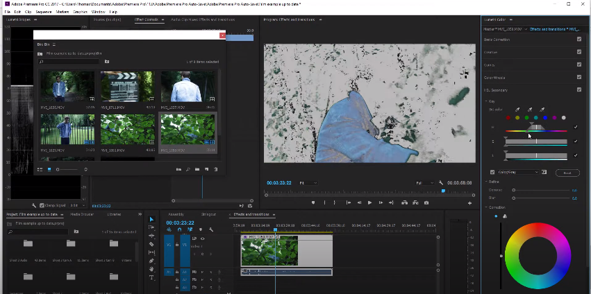 Colour grading and correcting for adobe premiere pro cc