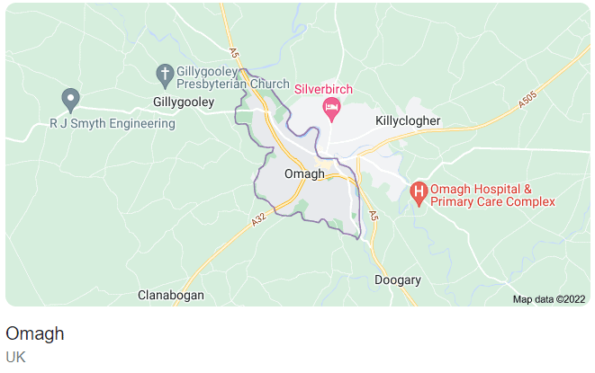 SEO Omagh - Omagh Map