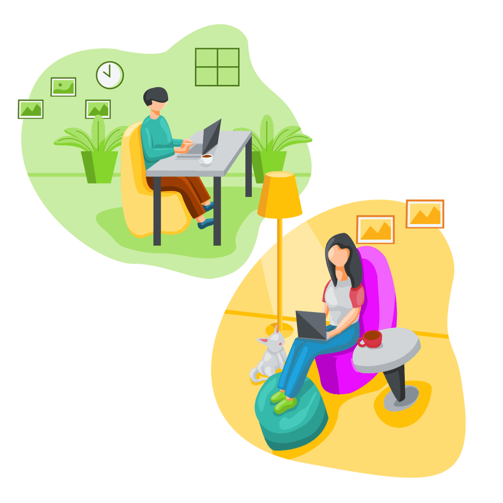 Remote Working Graphic